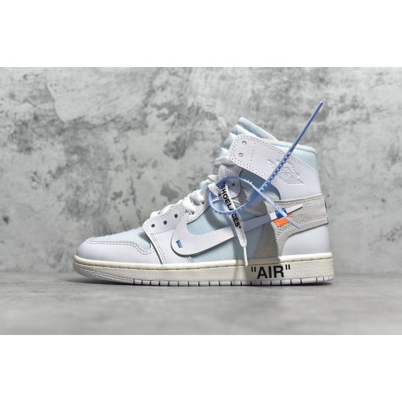 Off White Nike Jordan 1 White 2018 Chan Sneakers